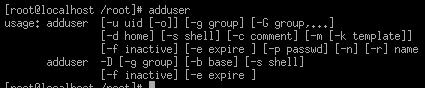 adduser command
