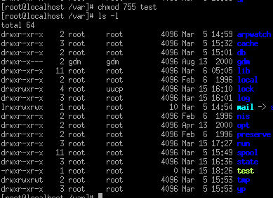 chmod