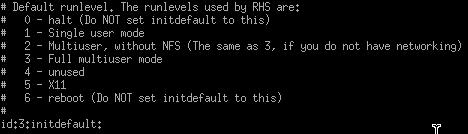 runlevels