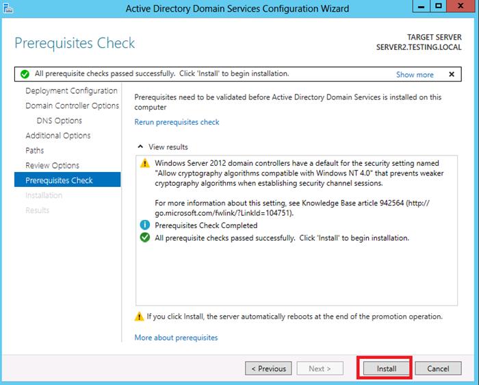 Active Directory Installation