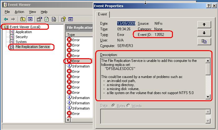 Testing DFS Share Replication