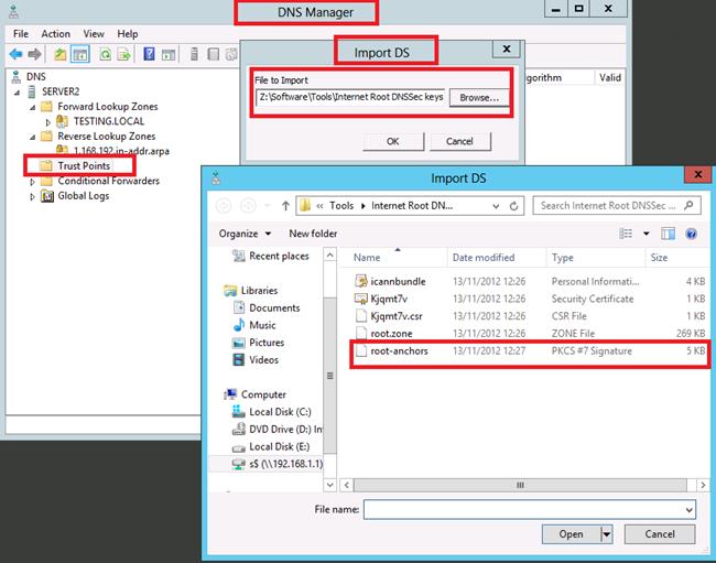 Importing DNSSec Public Keys