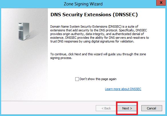 Digitally Signing Private DNS Server Zone Data